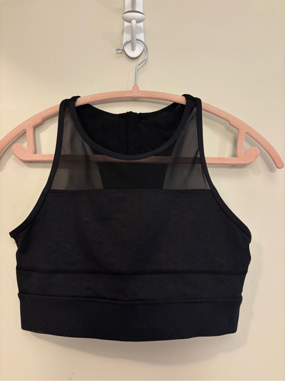 Zyia Black Mesh Panel sports bra